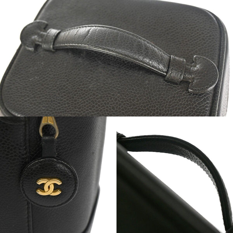Chanel Cc Logo Cosmetic Vanity Hand Bag