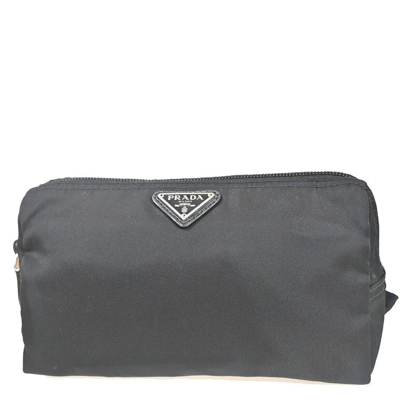 Prada Logo Tessuto Cosmetic Pouch Bag