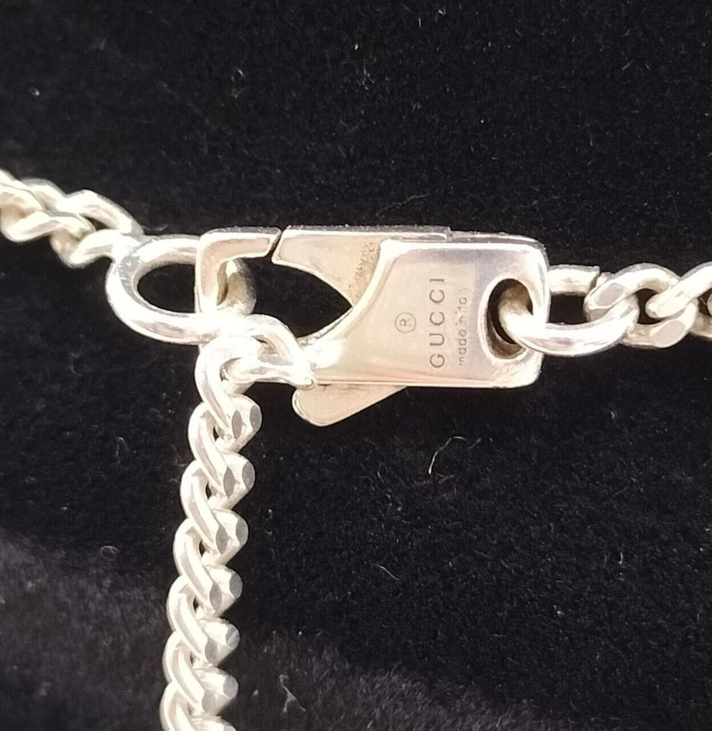 Gucci Interlocking Gg Guilloche Necklace