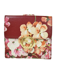Gucci Logo Blooms Bifold Wallet Purse