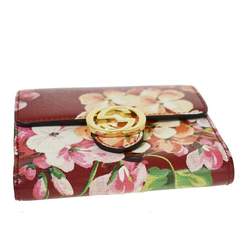 Gucci Logo Blooms Bifold Wallet Purse