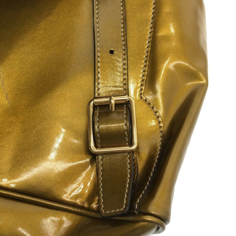 Gucci Bamboo - Gold Patent Leather