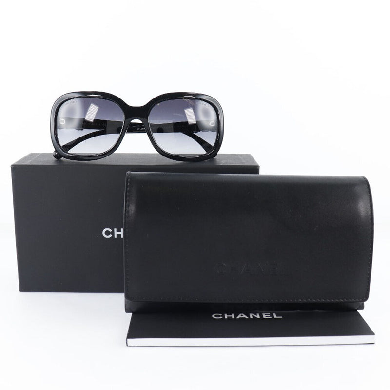 Chanel Ribbon Coco Mark Sunglasses Black