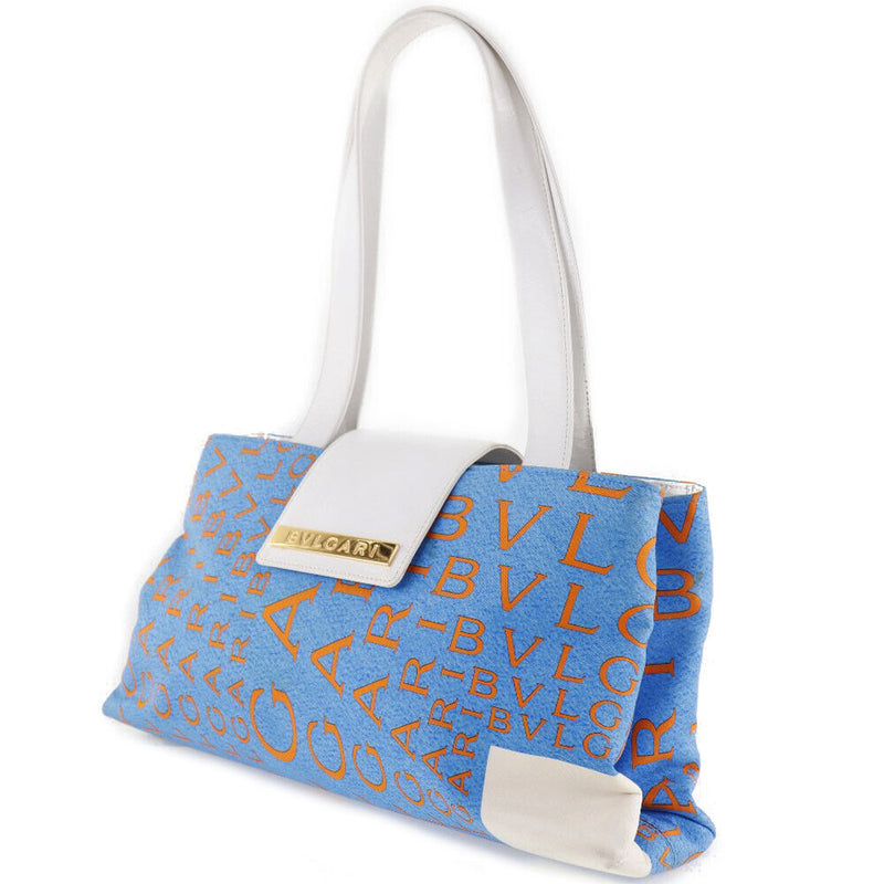 Bvlgari Logo Mania Handbag Blue / Orange