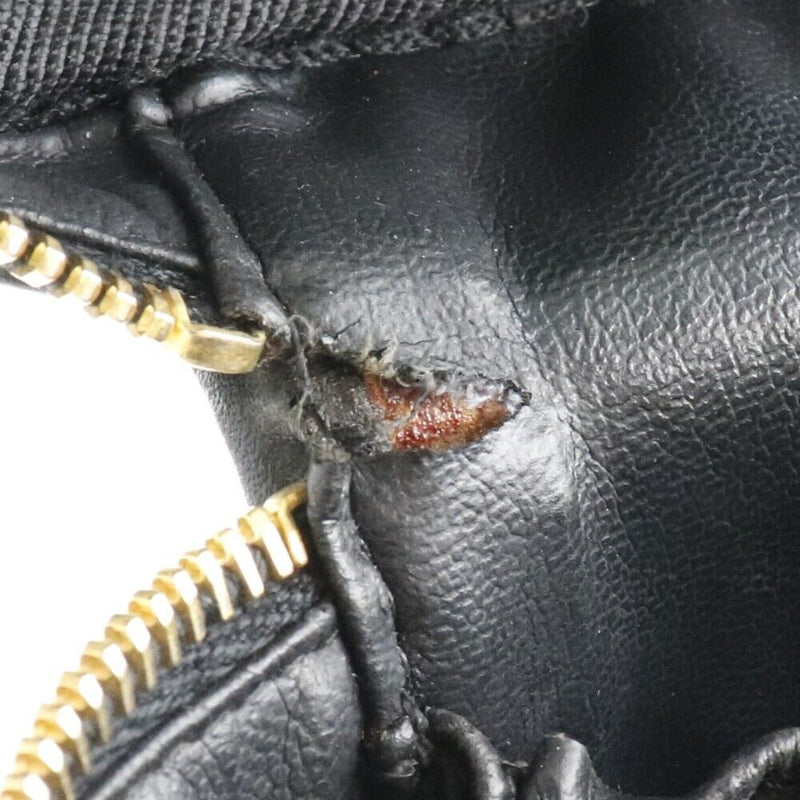 Chanel Vanity Handbag Black Calfskin