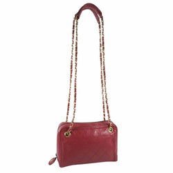 Chanel Chainshoulder Tote Bag Red