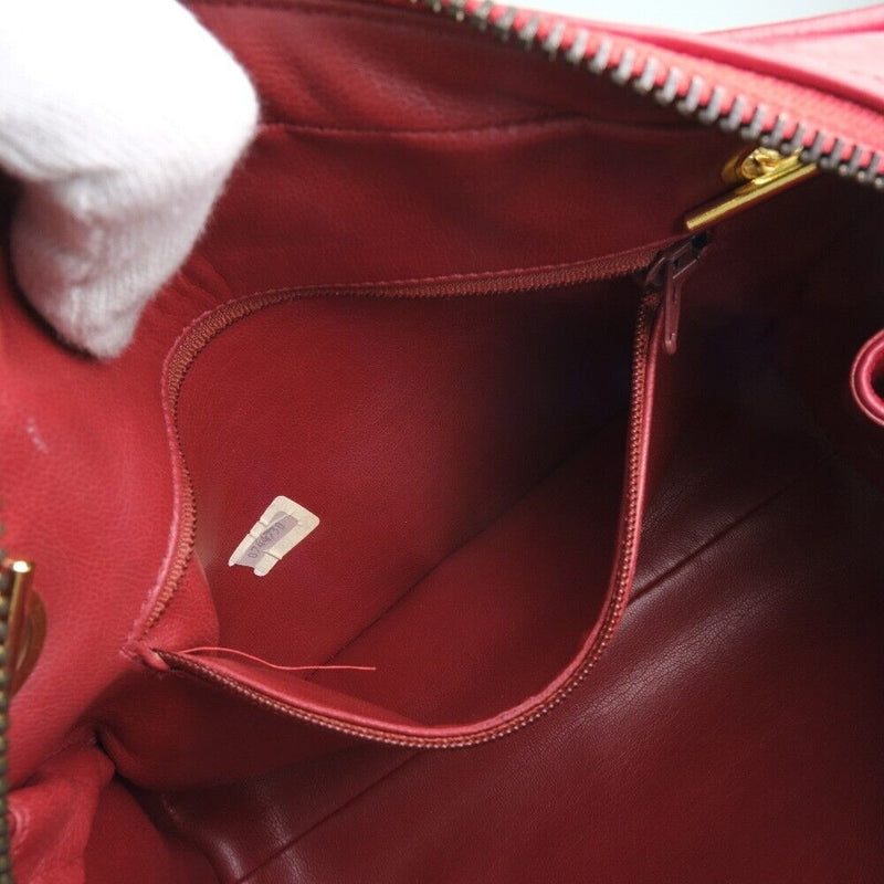 Chanel Chainshoulder Tote Bag Red