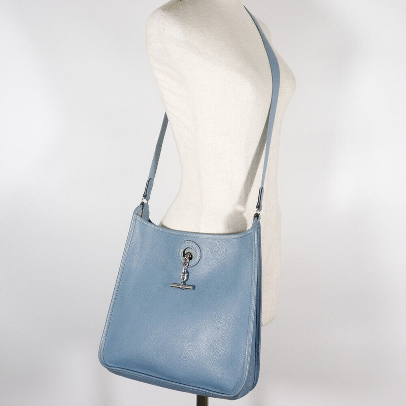 Hermes Vespa Pm Shoulder Bag Blue Gene