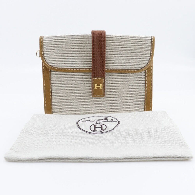 Hermes Jigepm Clutch Bag Vintage Beige