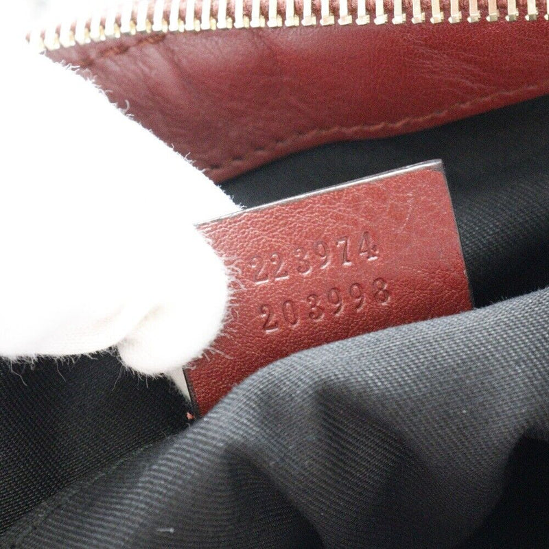 Gucci Diamante Handbag Sukey Gray / Red
