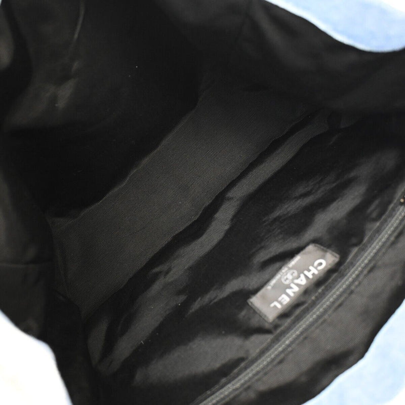 Chanel Cc Logo Hand Tote Bag Pouch Fur