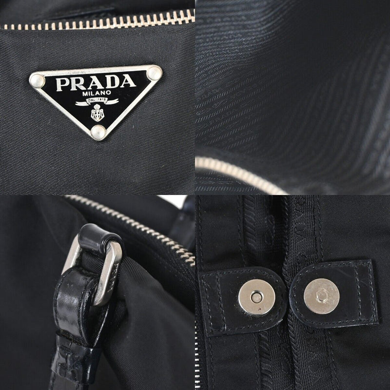 Prada Milano Logo Tessuto Shoulder Tote