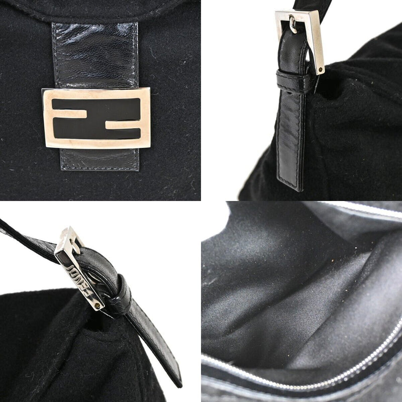 Fendi Logo Zucca Mamma Shoulder Bag Wool