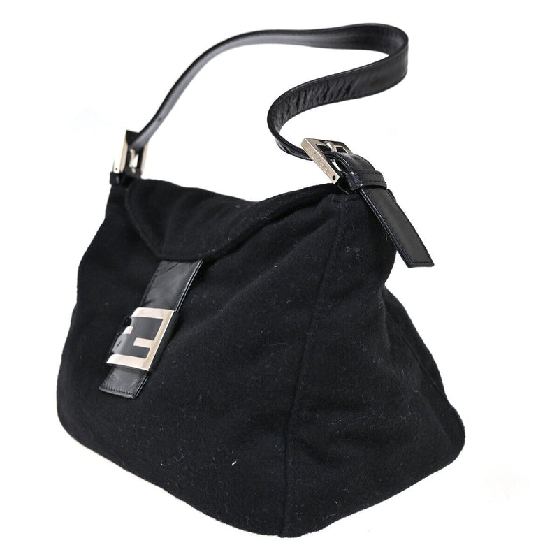 Fendi Logo Zucca Mamma Shoulder Bag Wool