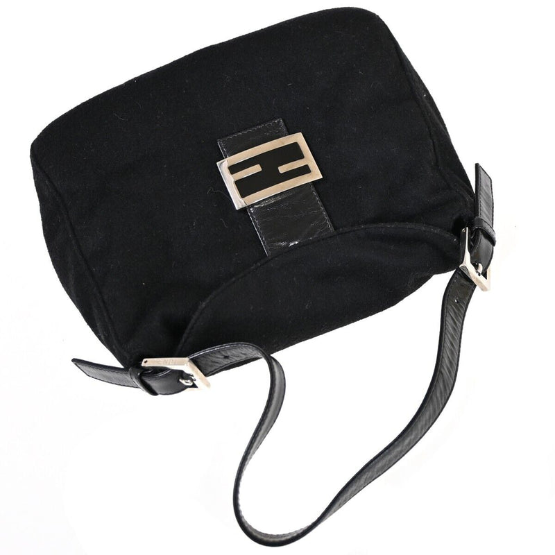 Fendi Logo Zucca Mamma Shoulder Bag Wool