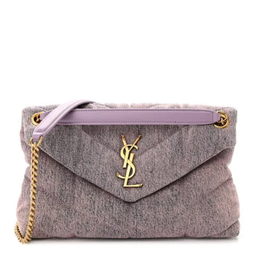 @cml Chanel wallet and Purple denim YSL puffer bundle