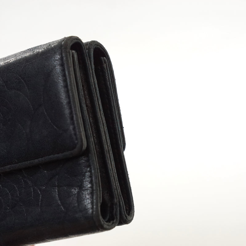 Pre-loved authentic Chanel Wallet Black Lamb Skin sale at jebwa.