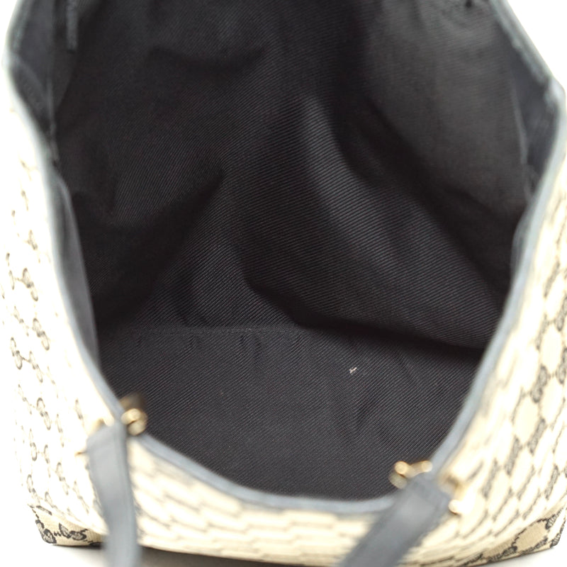 Gucci Tote Bag Black Canvas