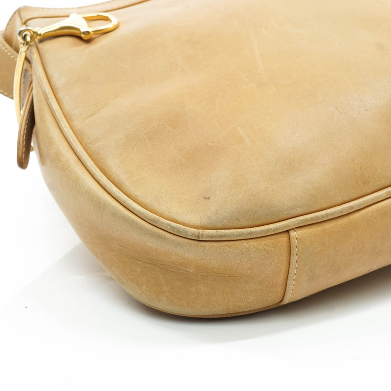 Gucci Crossbody Bag Beige Leather