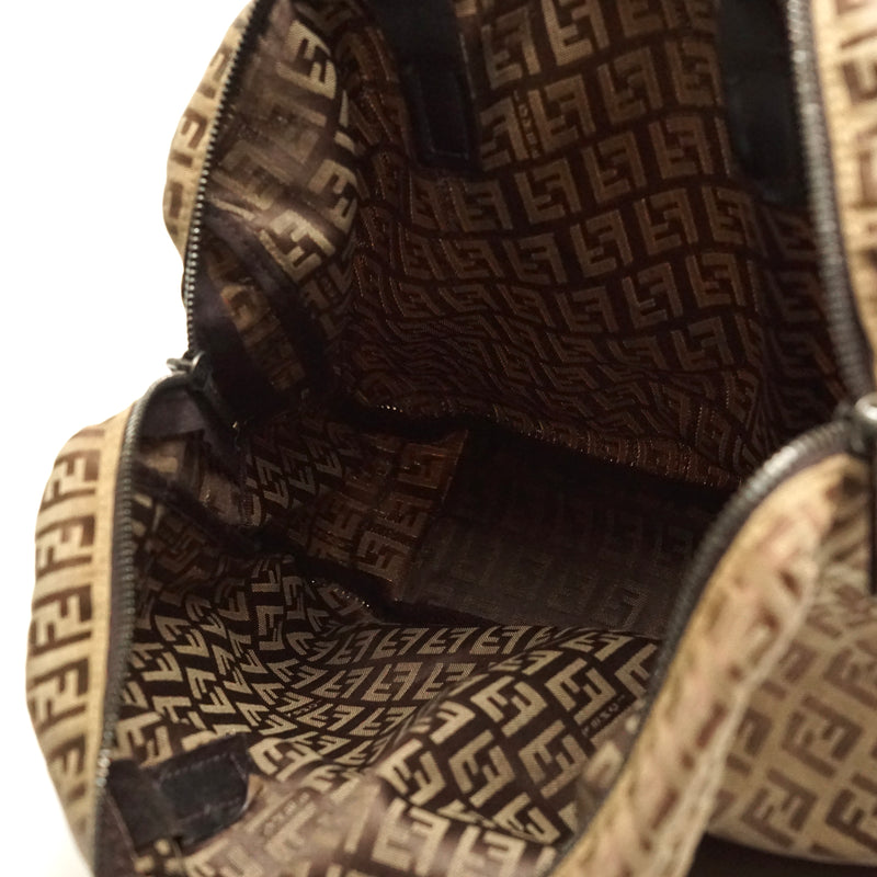 Pre-loved authentic Fendi Tote Bag Brown Nylon sale at jebwa.