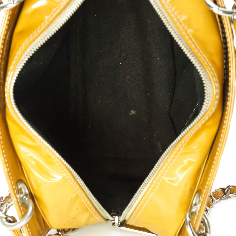 Chanel Tote Bag Yellow Enamel