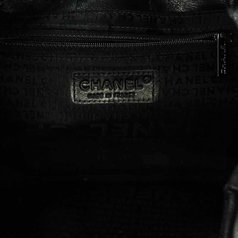 Chanel Hand Bag Black Leather