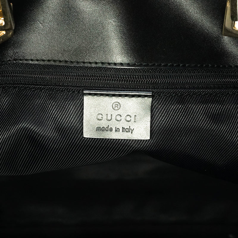 Gucci Tote Bag Canvas Black