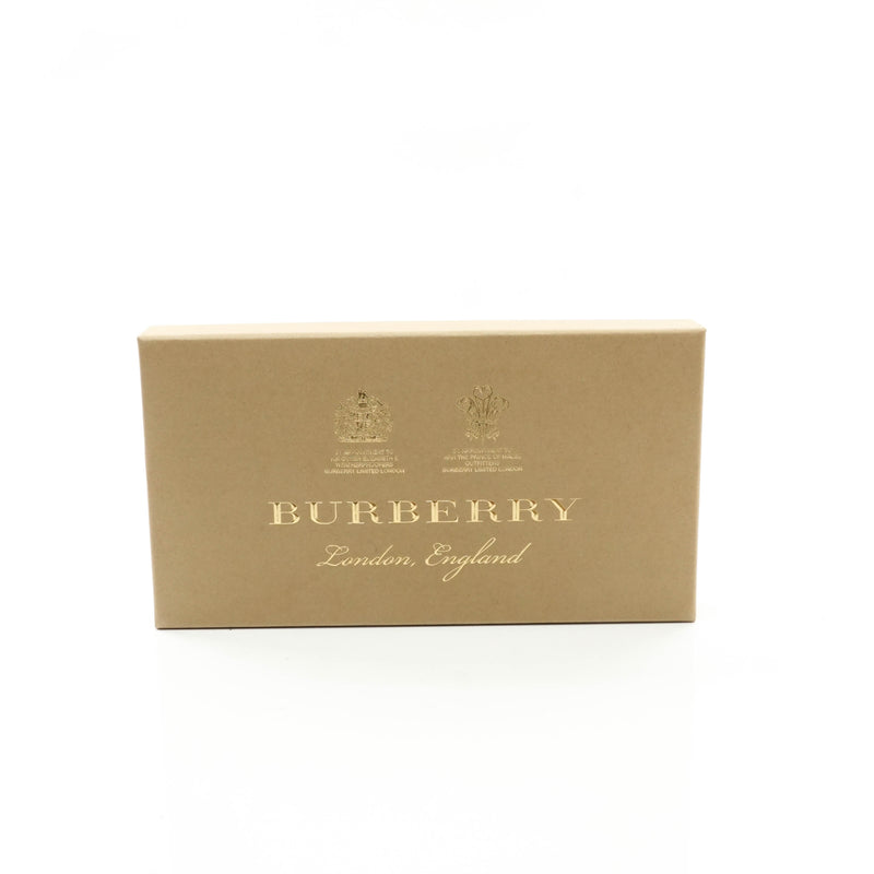 Burberry Long Wallet Black Leather