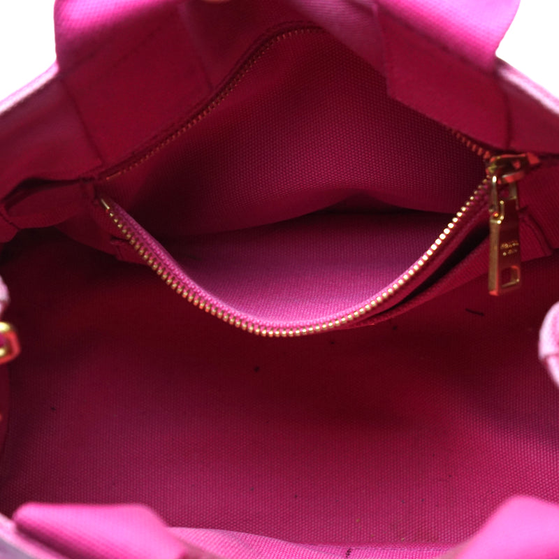 Pre-loved authentic Prada Tote Bag Canapa Pink Canvas sale at jebwa