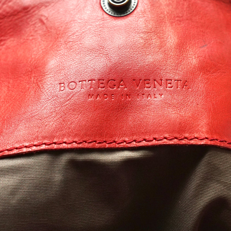 Bottega Veneta Tote Bag Red Leather