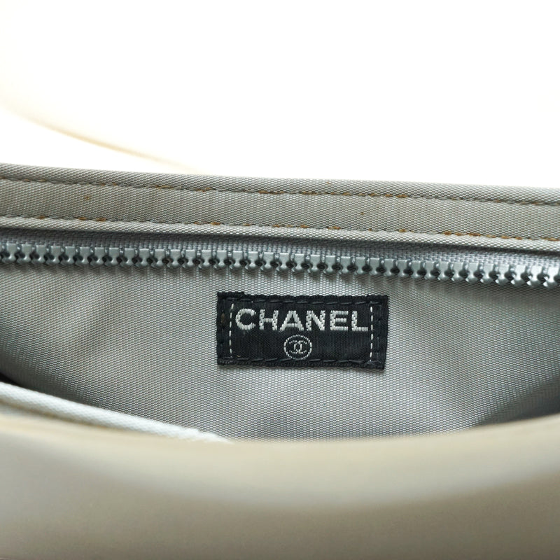 Chanel Hand Bag Silicon Gray