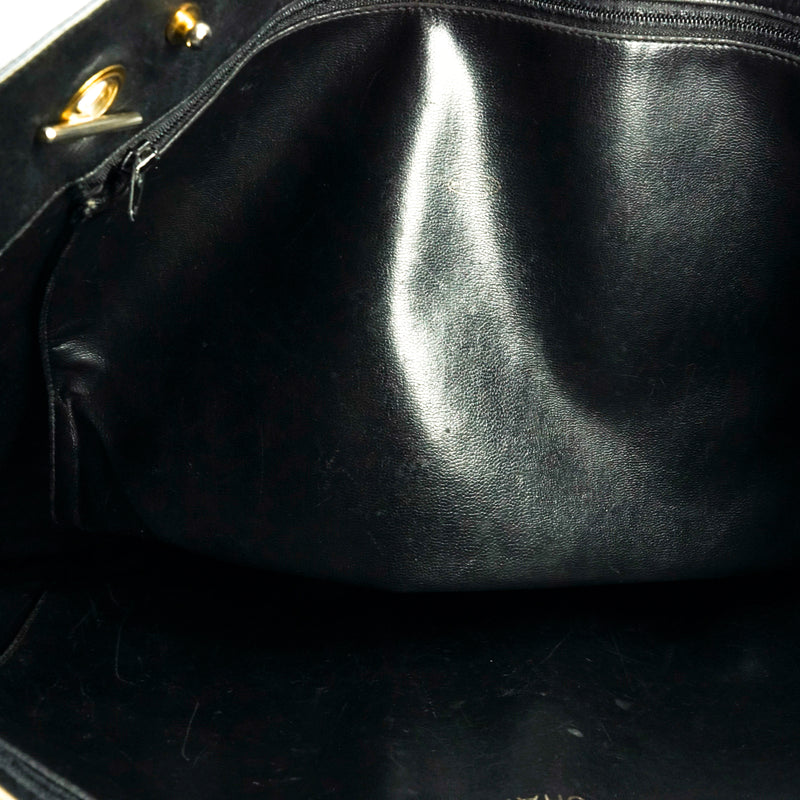 Chanel Tote Bag Black Leather