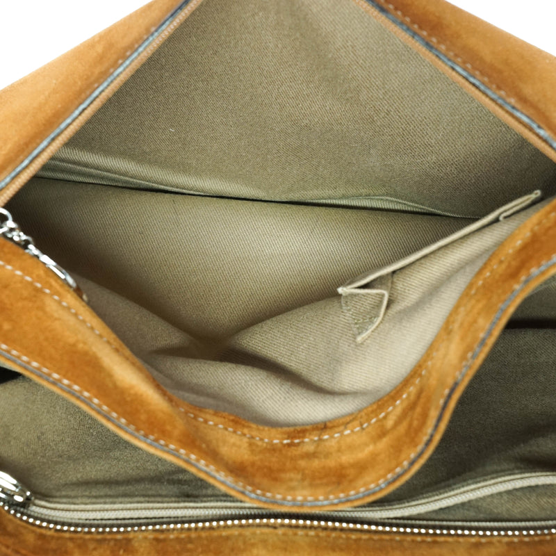 Cartier Shoulder Bag Suede Brown