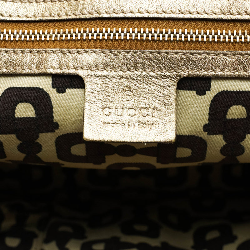 Gucci Tote Bag Canvas Brown