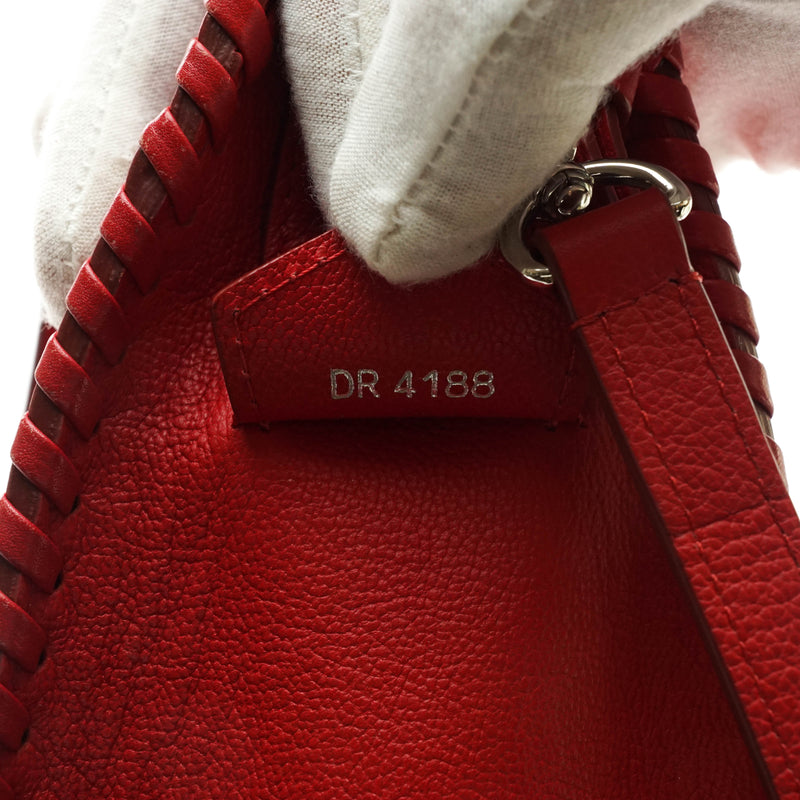 Louis Vuitton Red Leather Hand Bag