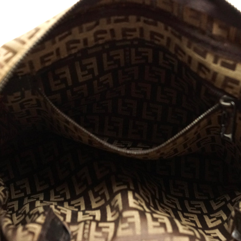 Pre-loved authentic Fendi Tote Bag Brown Nylon sale at jebwa.