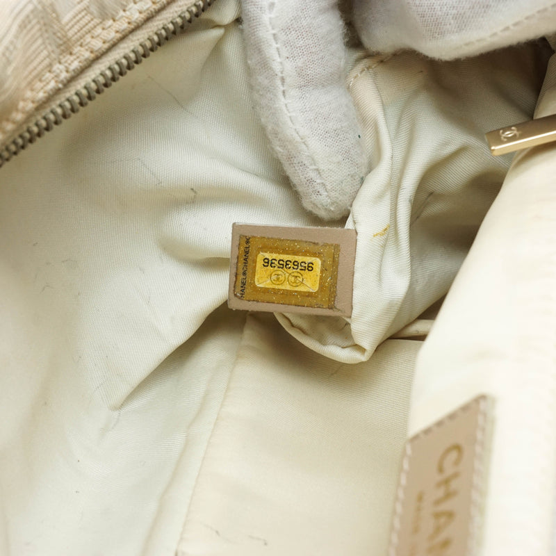 Chanel Travel Line Hand Bag Beige