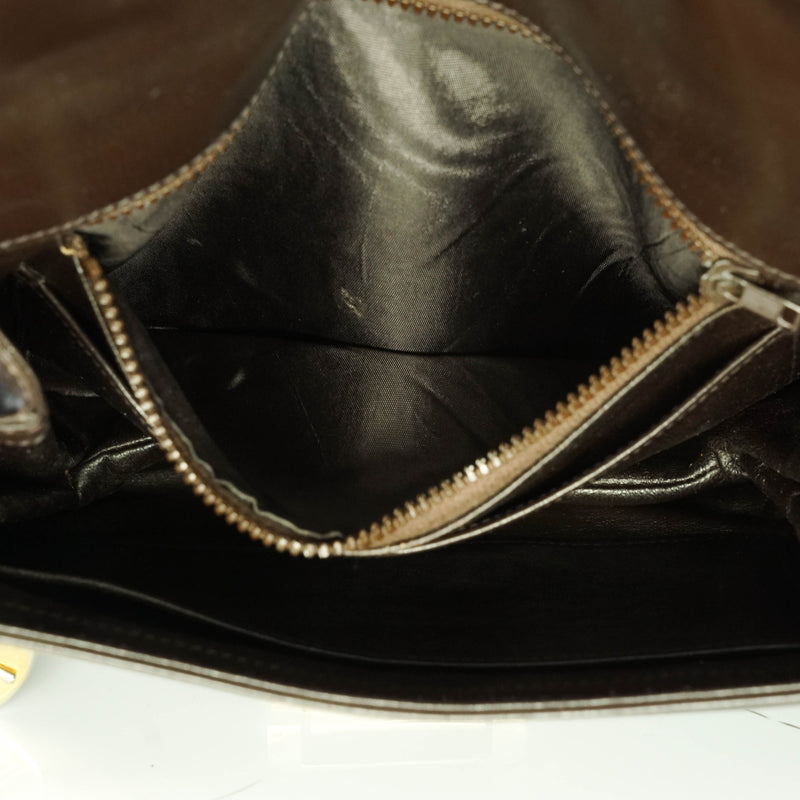 Gucci Shoulder Bag Leather Brown