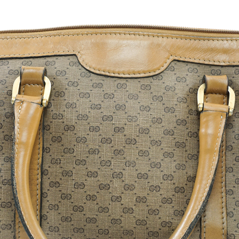 Gucci Hand Bag Pvc Brown Satchel