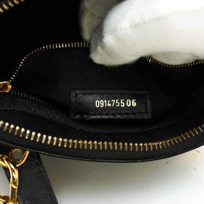 Fendi Shoulder Bag Black Enamel