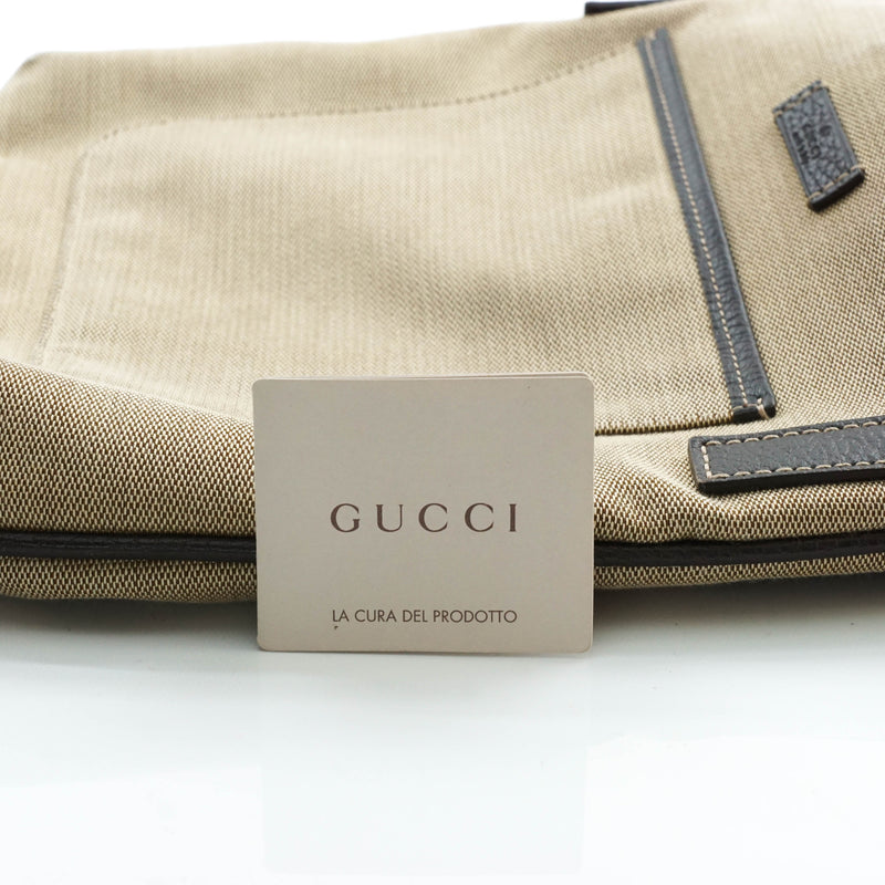 Gucci Crossbody Bag Brown Canvas