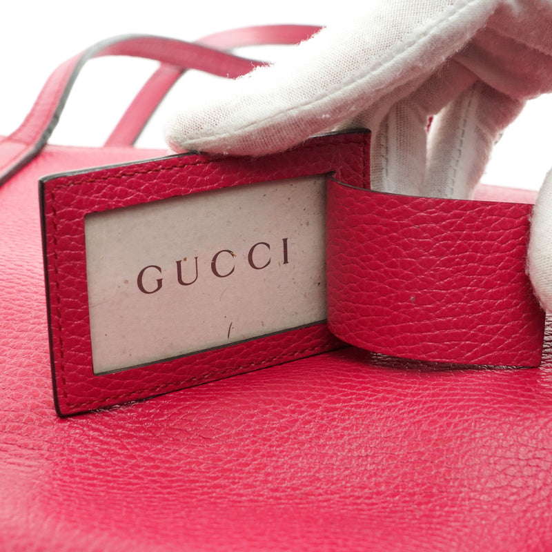 Gucci Tote Bag Pink Leather