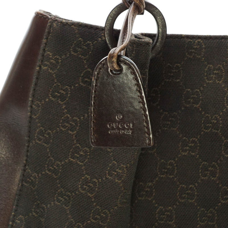 Gucci Gg Hand Bag Canvas Brown