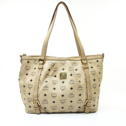 Mcm Visetos Shopper Shoulder Bag