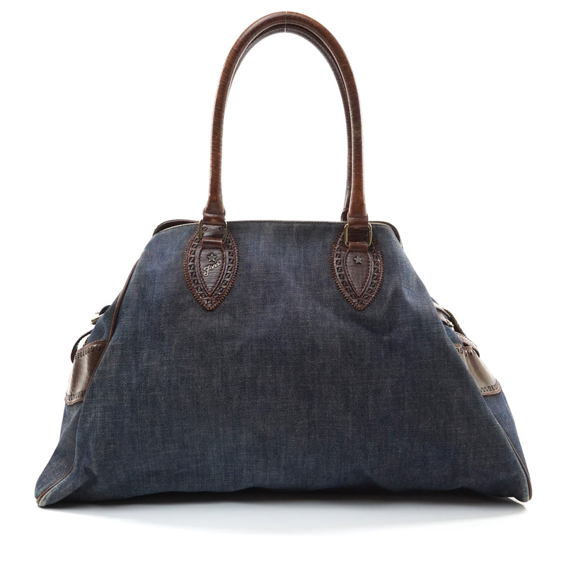 Pre-loved authentic Fendi Tote Bag Blue Denim sale at jebwa.