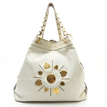 Gucci Tote Bag White Leather