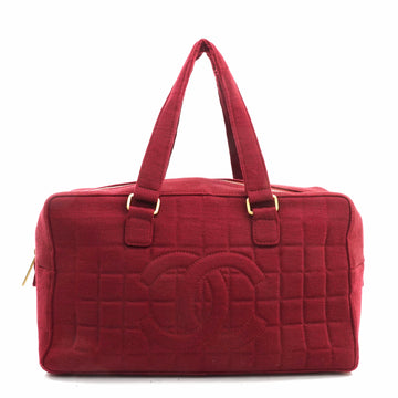 Chanel Hand Bag Canvas Bordeaux