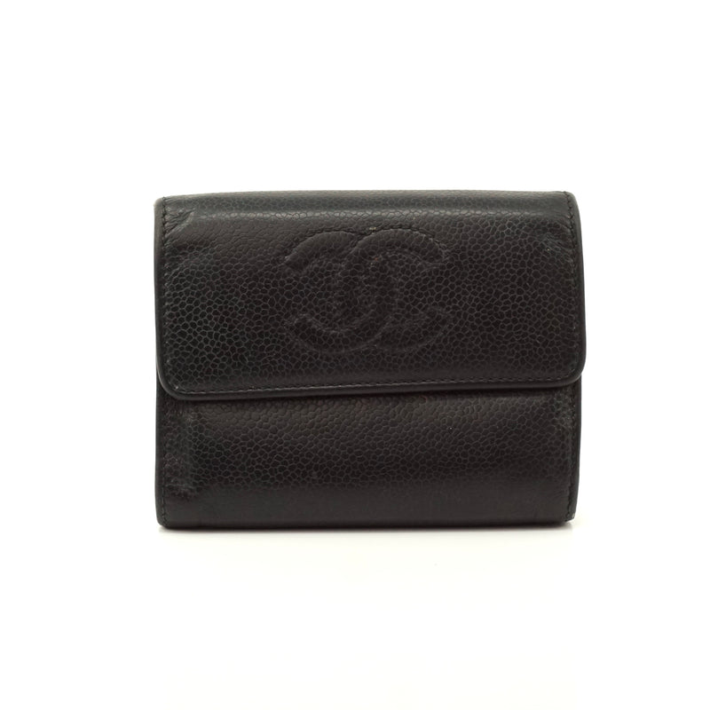 Chanel Wallet Black Leather