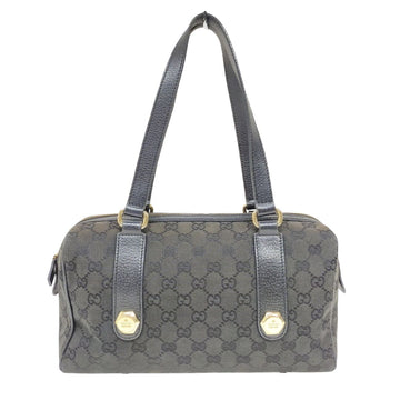 Gucci Hand Bag Black Canvas