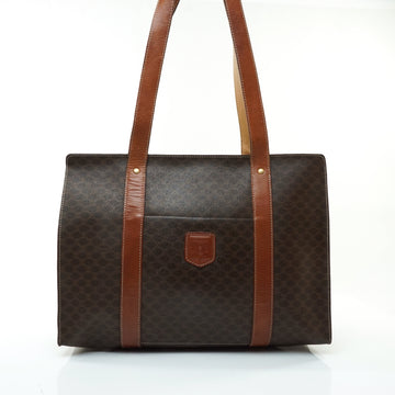 Celine Macadam Tote Bag Pvc Brown